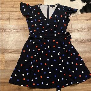 Lane Bryant plus-size polka dot dress